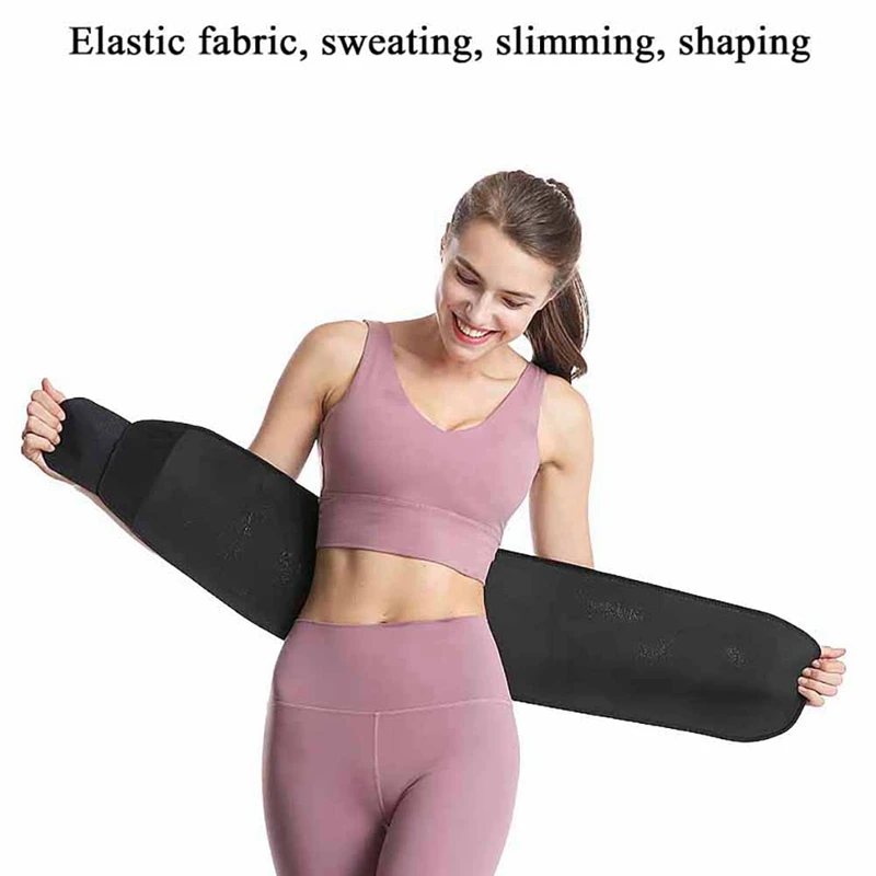 Women Adjustable Trainer Waist Support Fitness Support Belt With Sport Protection Back Absorb Pocket Belt Sweat Fitness Waist
