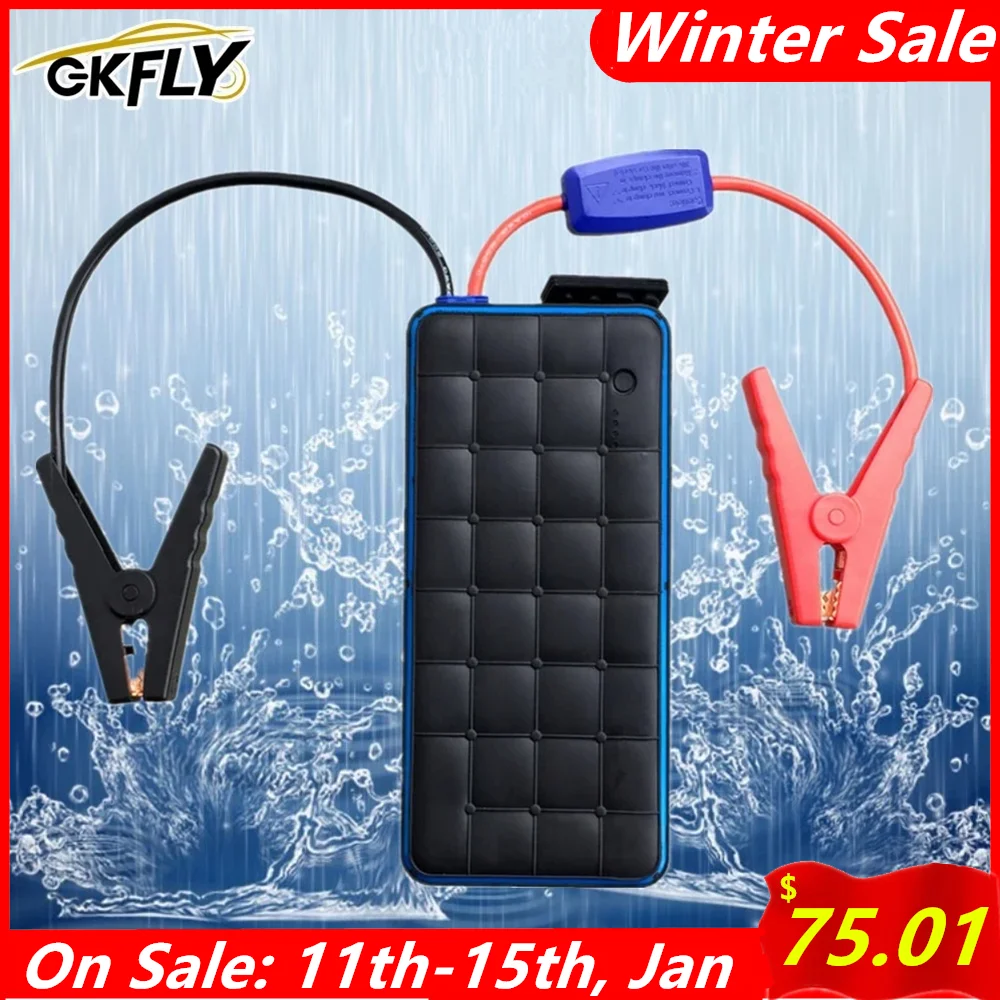 GKFLY водонепроницаемый 28000 мАч автомобильный стартер Power Bank 12V 1000A портативное