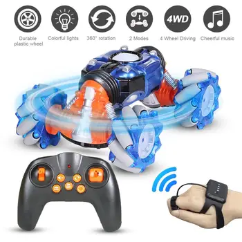 

2.4ghz RC Stunt Car Gesture Remote Control Twisted RC Car Off-Road Vehicle Light Music Drift Double Side Driving Stunt Car Toys