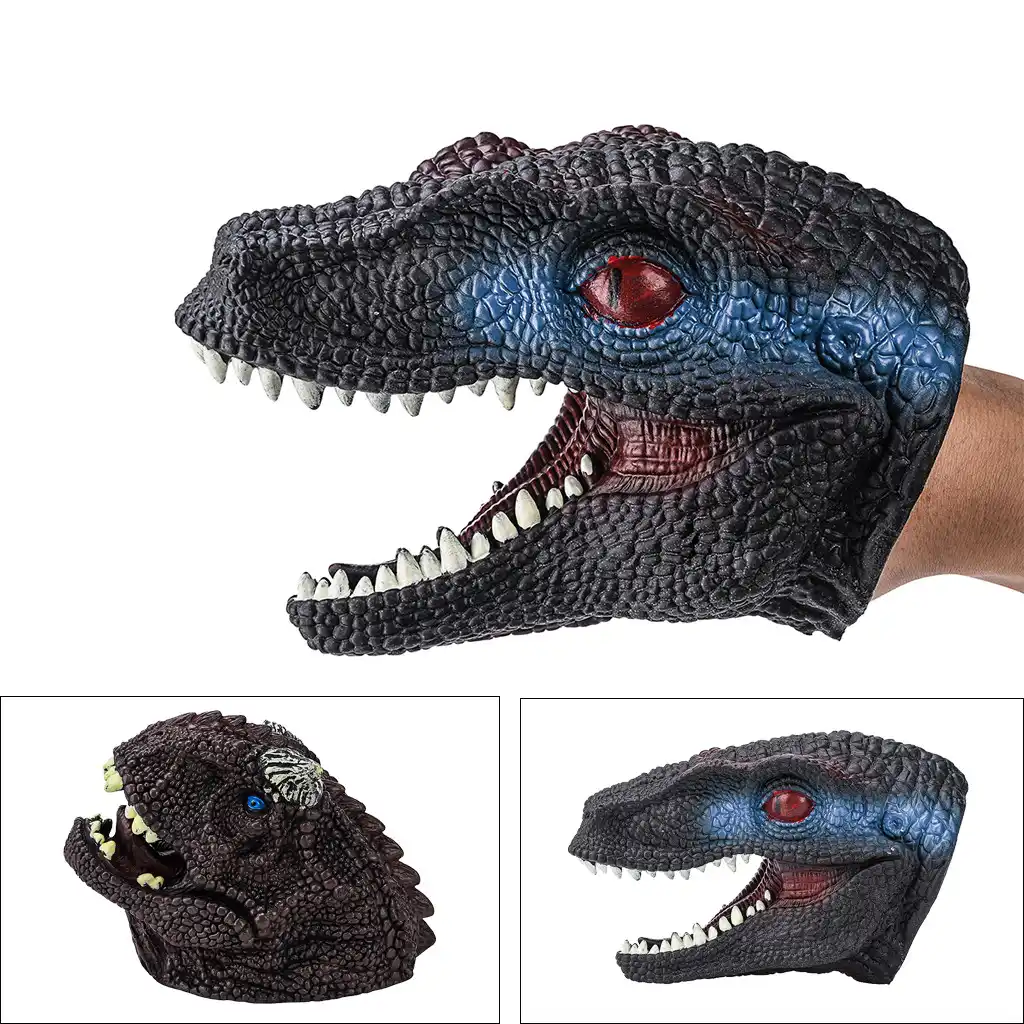 realistic dinosaur hand puppet