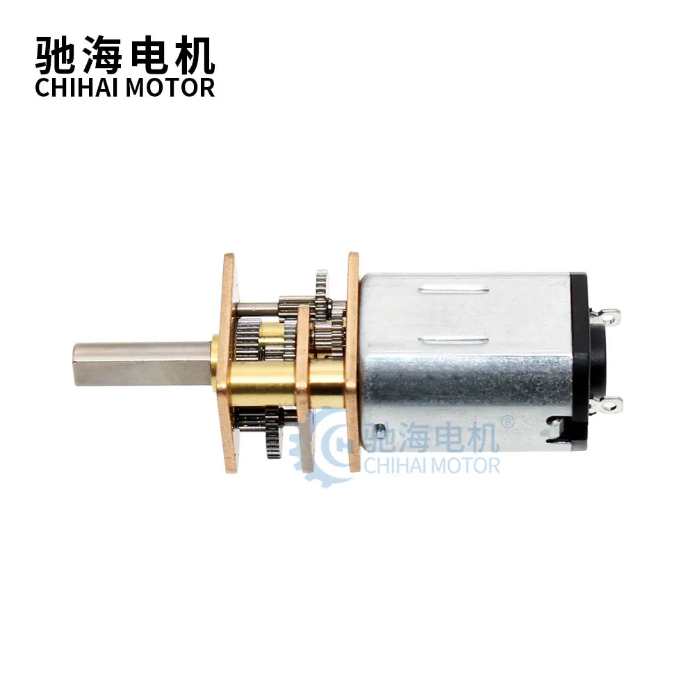 Chihai CHF-GM12-N20高速モーター,高トルク,6v,d字型ギア