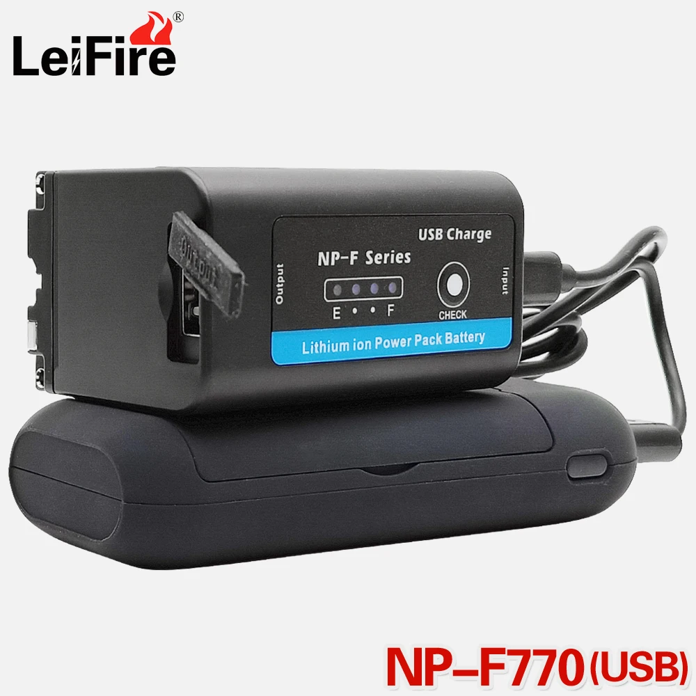 1 шт. 5200 мАч NP-F750 NP-F770 литий-ионная батарея для камеры + ЖК-USB двойное зарядное