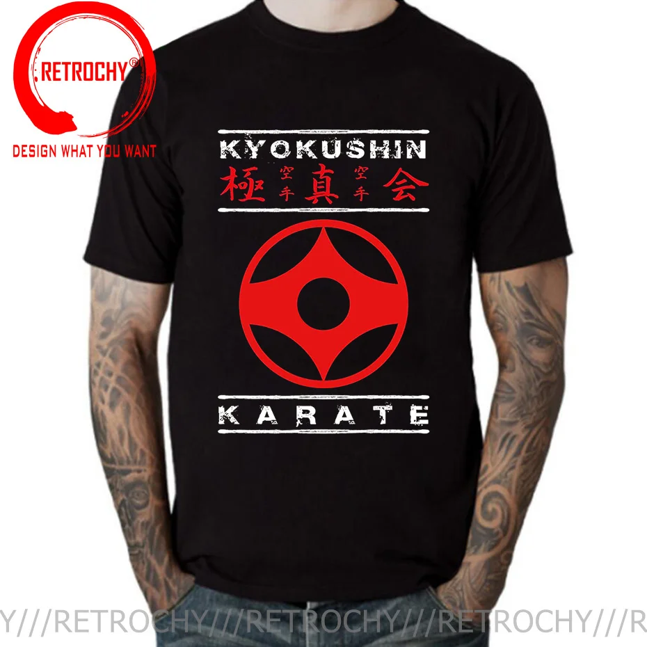 

Футболка Kyokushin Karate Masutatsu Oyama Japan, Мужская хлопковая футболка с коротким рукавом Kyokushinkai футболка для Кекусинкай карате, топы японского кунг-фу, футболки
