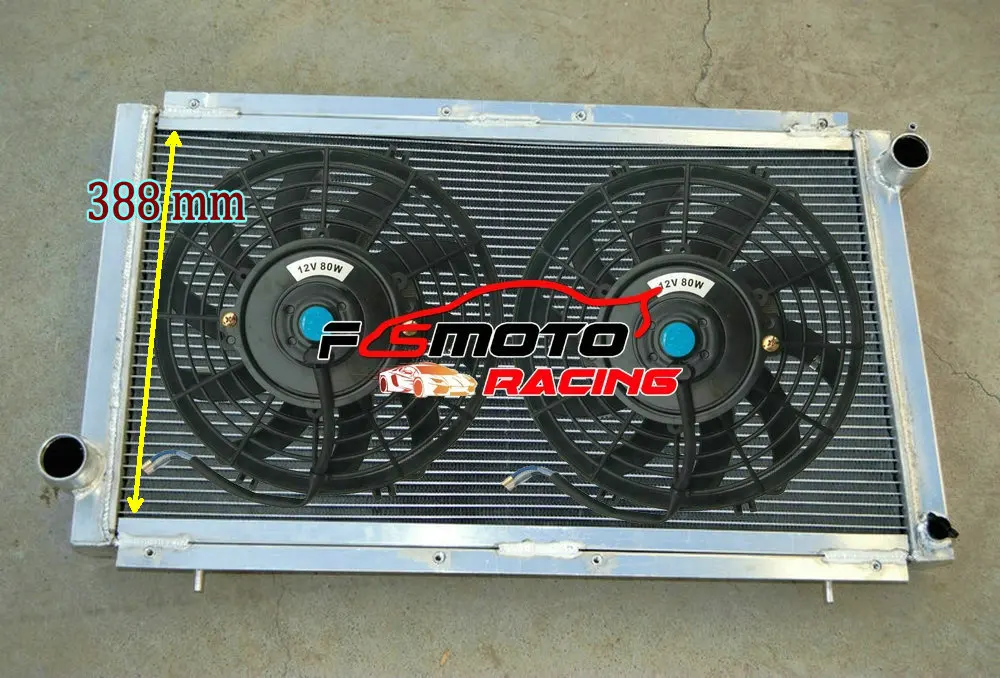 Aluminum Radiator + Fans For Subaru Impreza Classic GC8 GF8 WRX STI 2.0 ...