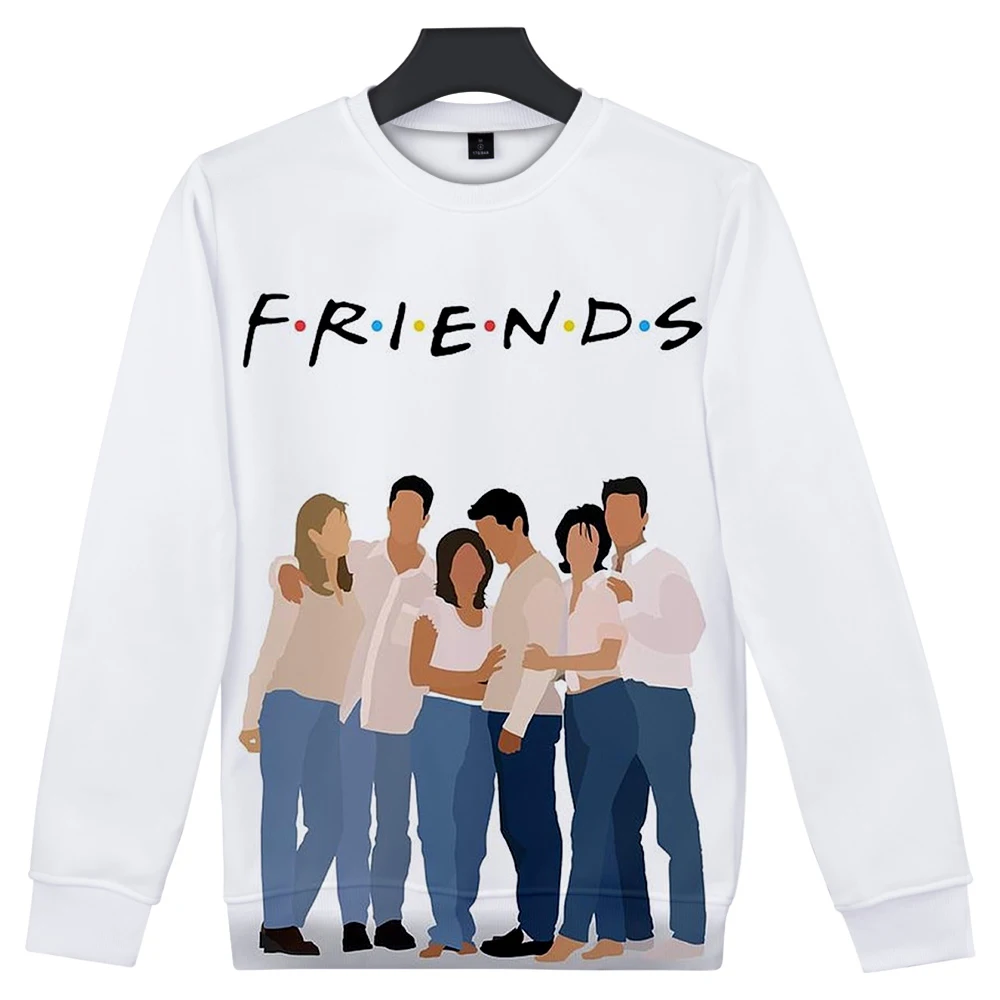 Friends3D Hatless Sweatshirt Men/Women Hip hop Sweatshirt 3D harajuku Capless Sweatshirt shirt Autumn Winter