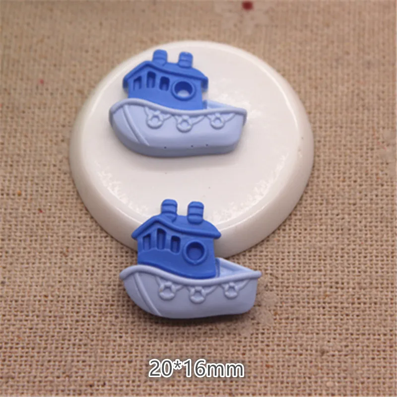 20 шт смешанные стили Перевозки Смола поезд/грузовик/корабль/самолет/экскаватор миниатюрный плоский Кабошон Скрапбукинг сделай сам - Цвет: steamboat 20pcs