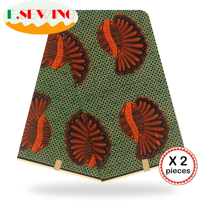 Африканская восковая ткань с принтом Анкара для шитья Анкара африканская ткань 12 ярдов нигерийская хлопковая ткань Гана для платья 90118