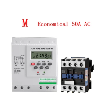 

4000W 380V three phase digital timer microcomputer time switch Water Pump Motor Intelligent Time Controller autoatic switch