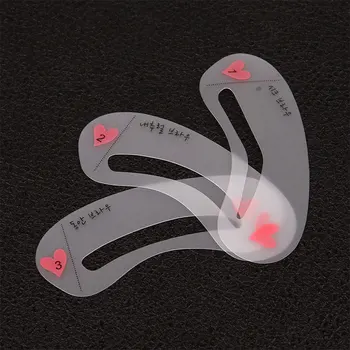 

3pcs Eyebrow Shape Stencils Grooming Kit Reusable Eyebrow Template DIY Drawing Card Tools Makeup Auxiliary Accessories