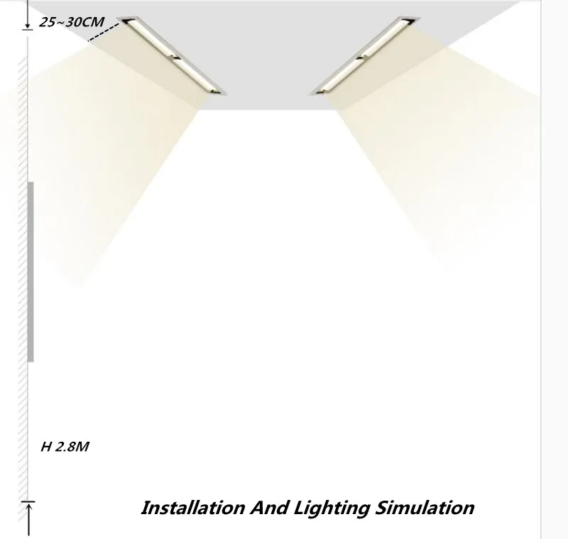 Recessed Square CREE COB Dimmable LED Downlights 10W20W30W LED Ceiling Spot Lights AC85V~265V LED Strip Lights Indoor Lighting