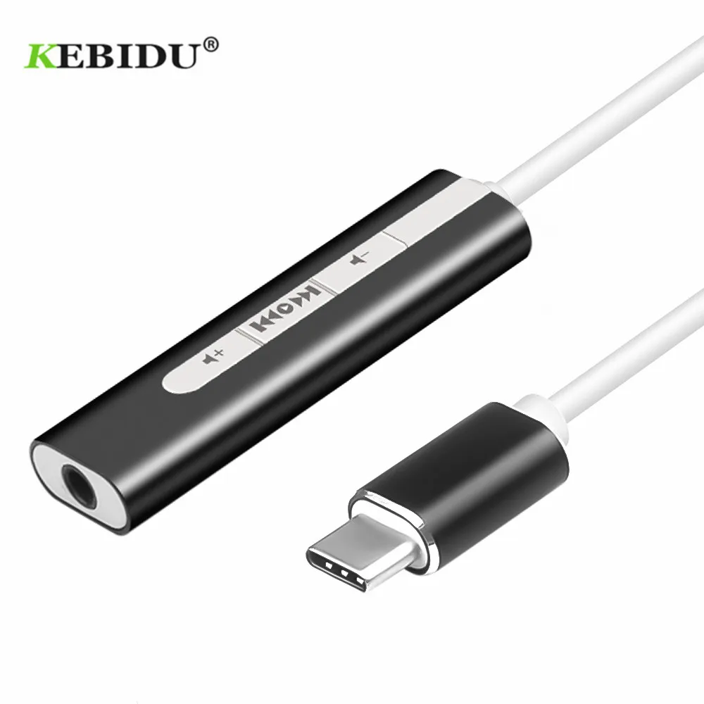 KEBIDU внешняя звуковая карта USB C до 3 5 мм разъем аудио микрофон адаптер для
