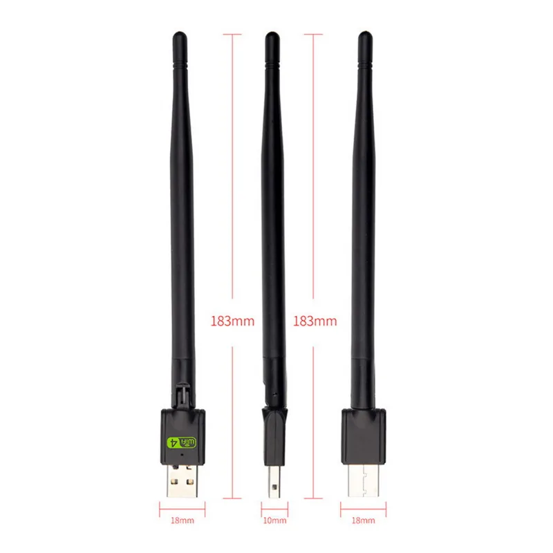 150 Мбит/с беспроводной WiFi адаптер 5 дБ Wifi антенна беспроводная сетевая карта