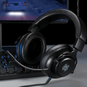 

Gaming Heasets for PS4, XBOX ONE,Mobile, PC Abingo G60S Lightweight Overear Computer Headset with Microphone