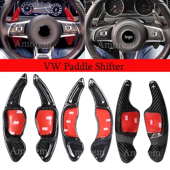 

T-Carbon Steering Wheel Paddle Shifter for Volkswagen VW GOLF 6 7 MK6 MK7 MK7.5 CC Scirocco Tiguan Polo Paddle Extension Shift