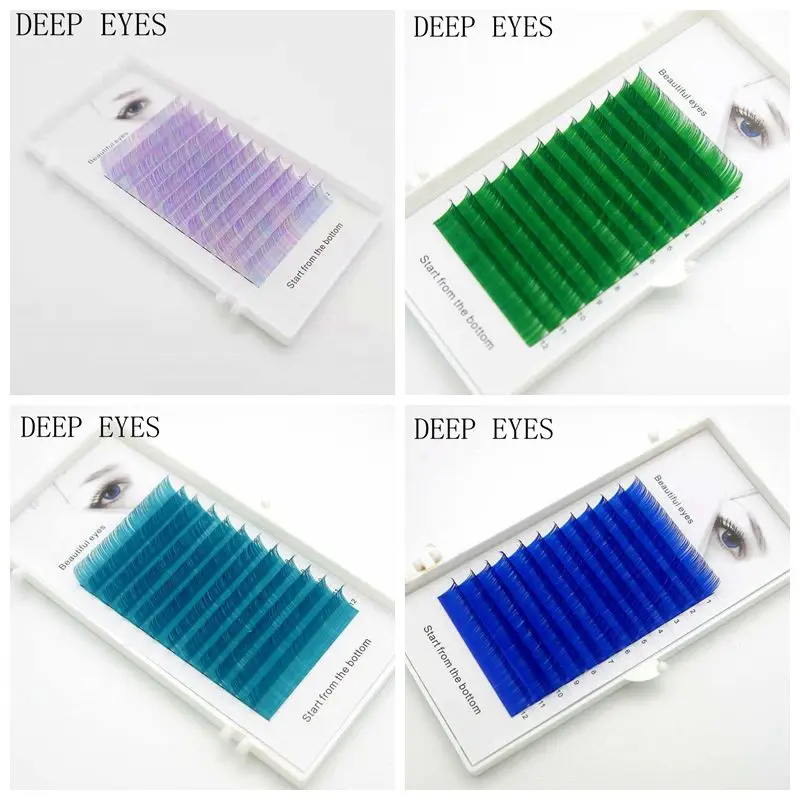 

C/D 0.07/0.1mm 8/15mm false eyelashes Multicolor color eyelashes individual colored eyelashes faux volume eyelash extension