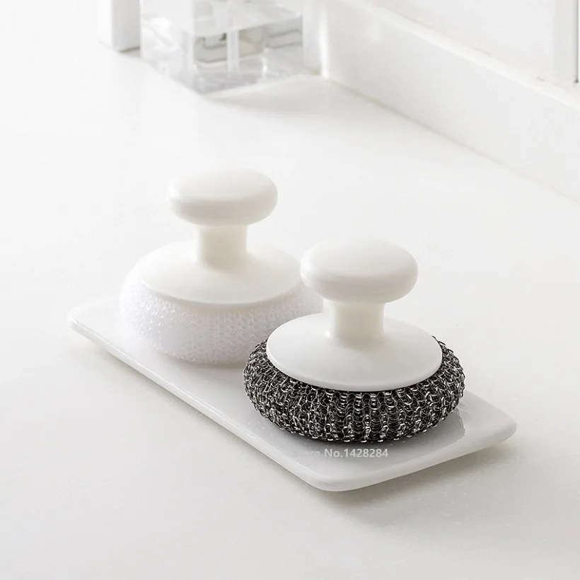 

NEW PP fiber wash pot brush steel ball brush Stainless Steel Wire Ball Brush Kitchen cleaning brush Washing Tool 1pcs