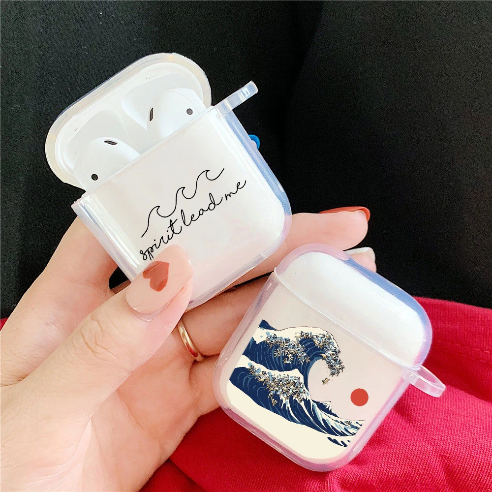 Чехол The Great Wave off Kanagawa для задней панели мягкий чехол Airpods беспроводная версия