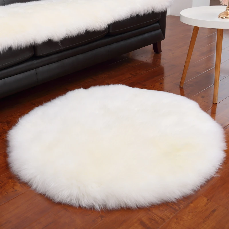 Round Fur Carpet Bedroom Carpet Fur Round Living Room Pink Living