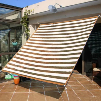 

2x3 2x4 2x5 sunscreen shade ink HDPE blue and white striped sunshade sunshade outdoor garden sunscreen sunshade brown white