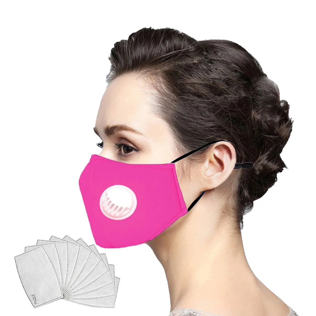 1PC mask + 10 filter elements Dustproof Mascarillas mondkapjes wasbaar reusable PM2.5 Masque Facial Mask Shield Cover #45 | Аксессуары