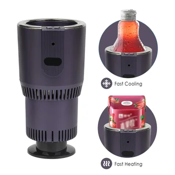 

Drinks Holders Heating Cooling 2 In 1 for Home and Car DC 12v Fast Cooling Heating Cup LED Display Plug In Cigarette Lighter