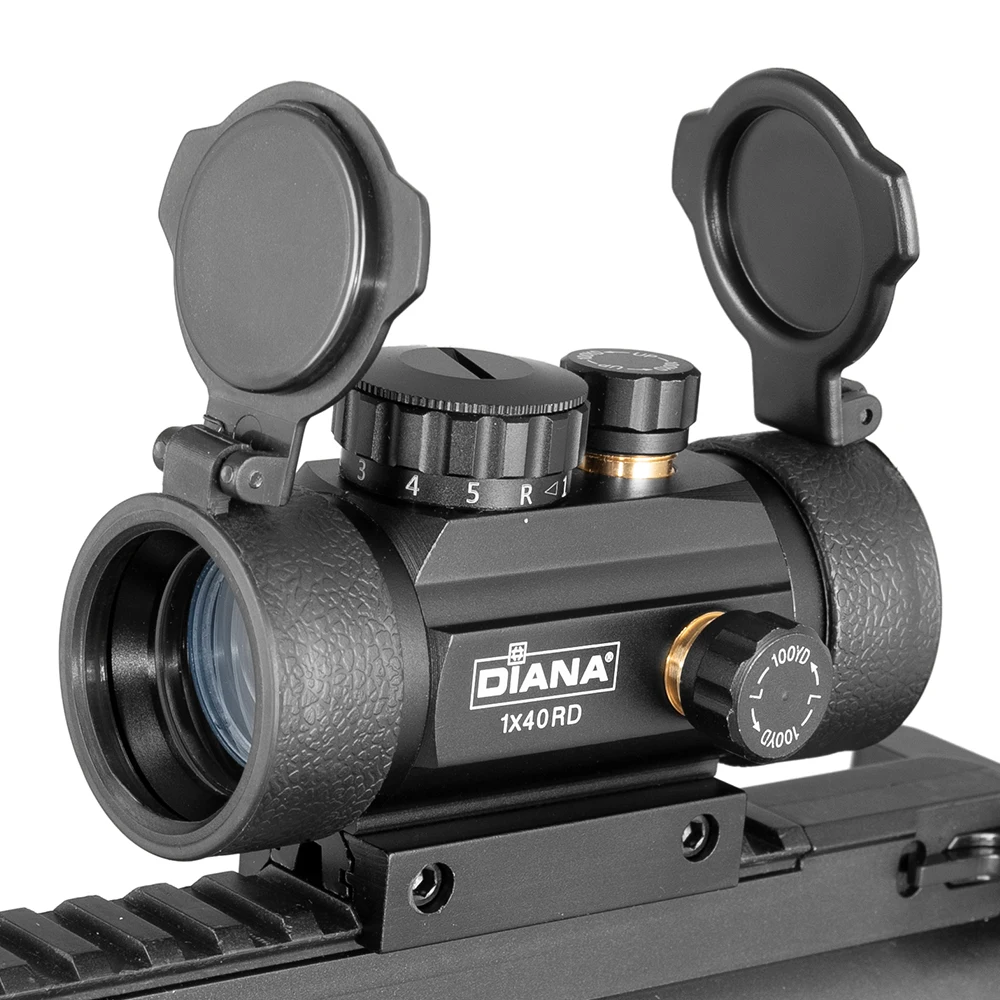 1X40 2X40 3X42 3X44RD Tactical Hunting Red Green Dot Sight Scope Optics Riflescope Fit 11/20mm Rail Collimator Sight DIANA red dot sight,holographic collimator