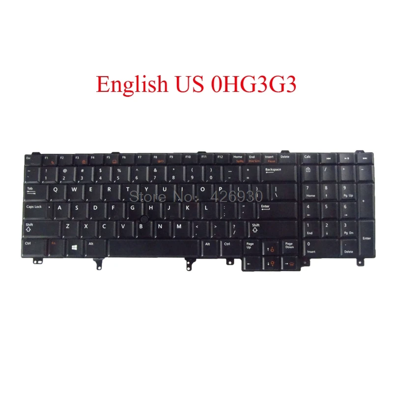 Ноутбук RU US FR LA AR Клавиатура для DELL E6520 E6530 M6700 M6600 M4800 M4700 M4600 с подсветкой латинская французская русская английская Аравия