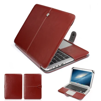 

PU Leather Case for Apple MacBook Air Pro Retina Air Pro 15 13 12 11 Protective Laptop Cover Mac Book with Touch bar 13.3 15.5
