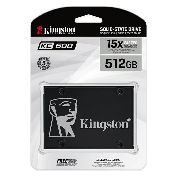 Внешний жесткий диск Kingston SKC600/1024G 2 5 дюйма SSD черный |