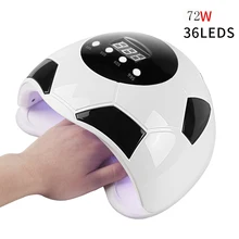 72 Вт профессиональный УФ/светодиодный светильник для ногтей Сушилка для ногтей светодиодный 36 светодиодный s УФ-лампа для сушки льда Гель-лак для ногтей автоматический датчик таймера