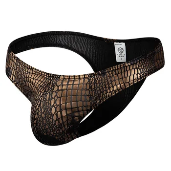 

Men's Sexy Low Rise Thong Briefs Bikini Panties Underwear Underpants Knickers Snake Pattern Men's Sexy Underwear Men's Low Waist