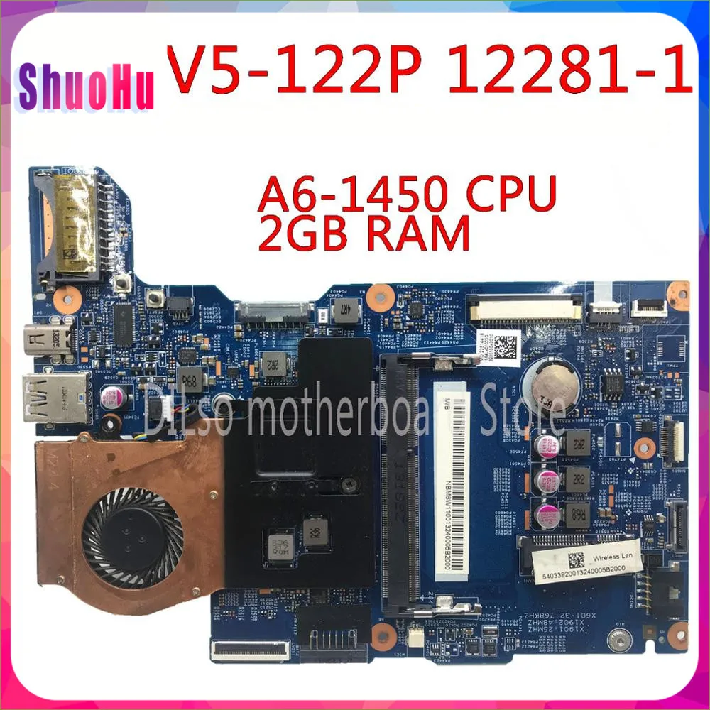 Материнская плата KEFU V5-122 ACER V5-122P для ноутбука 12281-1 с процессором A6-1450 2 ГБ DDR3 Aspire AMD