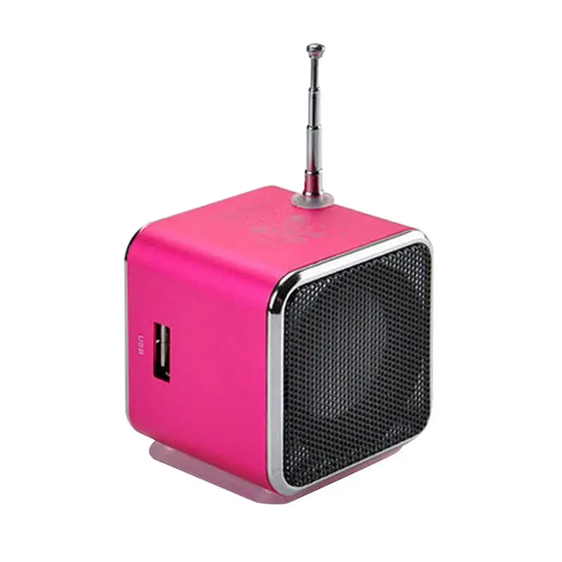 

1 Pc Portable Mini Digital Speaker Rechargeable Music Player Micro SD Card Slot and USB Flash Disk Port Speaker FM Radio