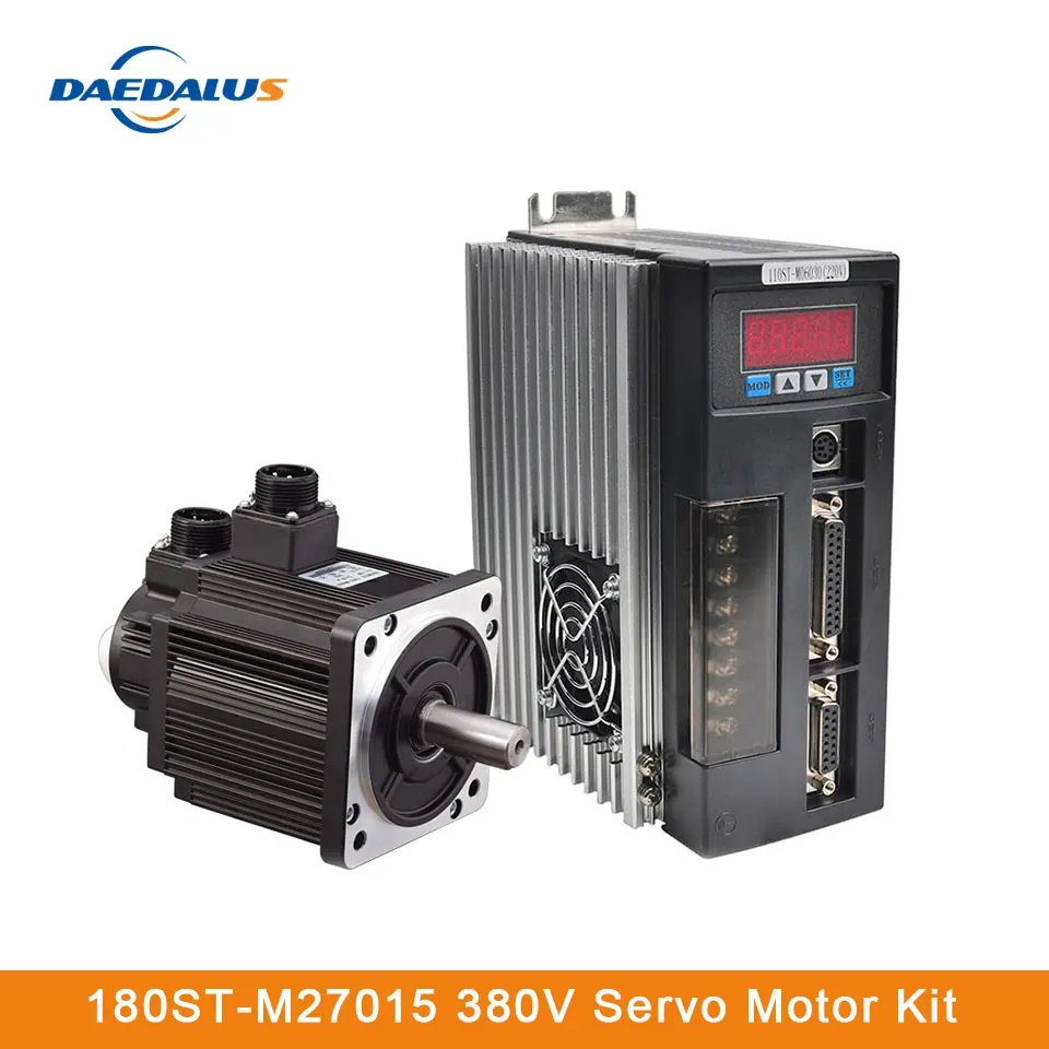 180ST M27015 380V AC Серводвигатель 27N.M 4.3KW 40A сервопривод Комплект для ЧПУ контроллер