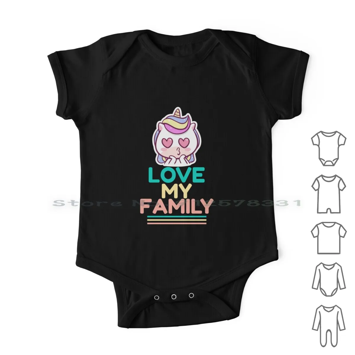 

Family Saying Unicorn Newborn Baby Clothes Rompers Cotton Jumpsuits Family Saying Unicorn Unicorn Family I Love Family Family