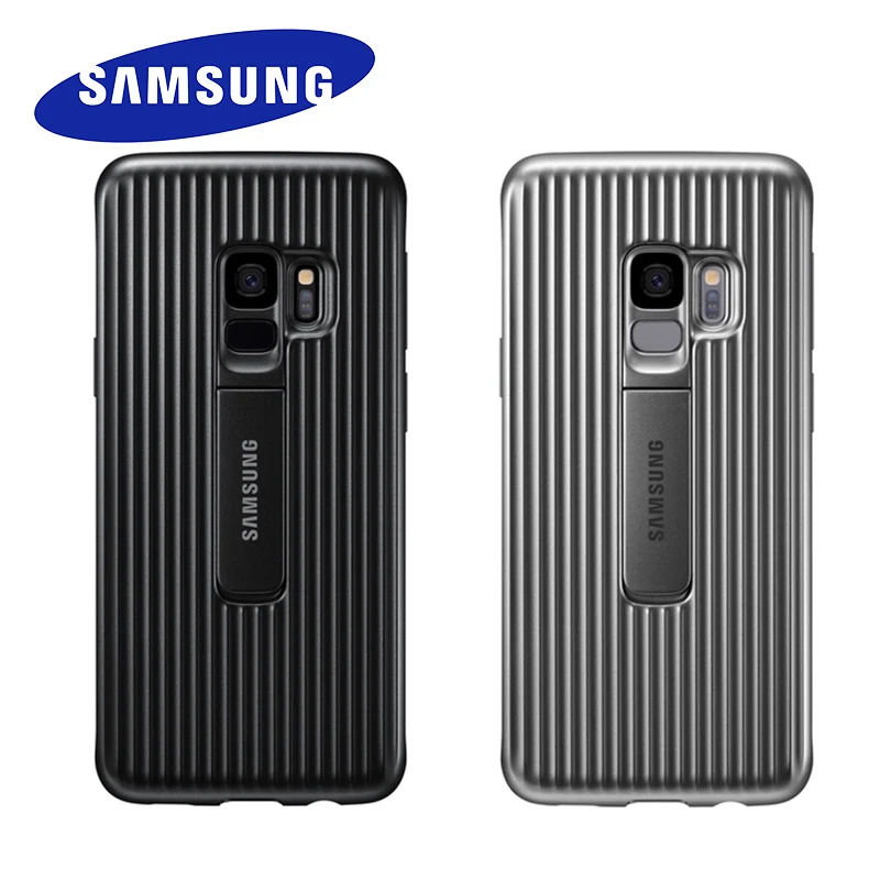 

100% Original Samsung Galaxy S9 S9+ S9 SM- G9600 G965 Plus Standing Phone Case S9Plus Ultimate Device Protection Cover With Logo