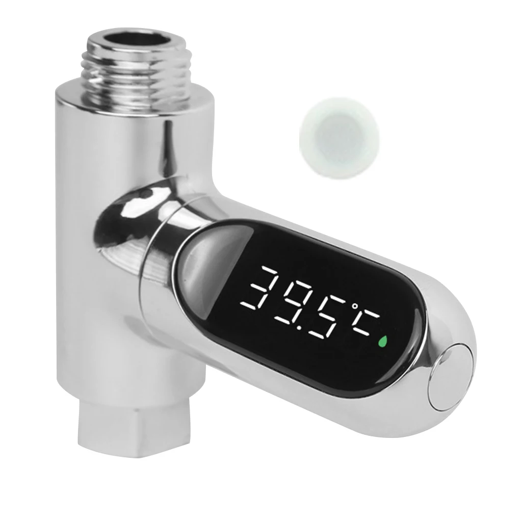 LED Display Water Shower Thermometer Self-Generating Electricity Water Temperature Monitor Energy Smart Meter thermometer