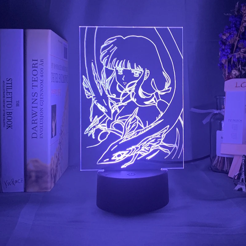 

Anime Inuyasha Kikyo Figure Girl Led Night Light for Dorm Decor Nightlight Cool Birthday Gift for Child Kids Bedroom Night Lamp
