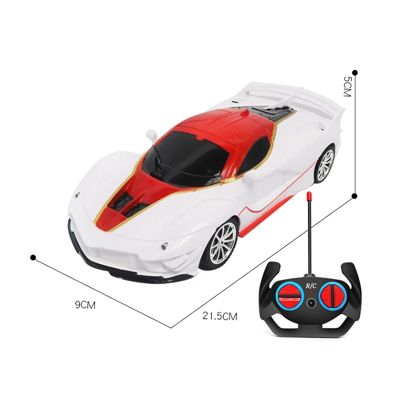 WHITE RED CAR