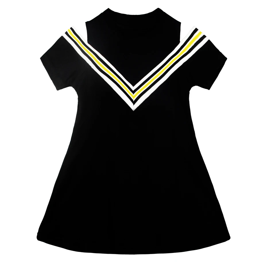 Summer Dress For Girls V Striped Party Off Shoulder Kids Dresses Cute Clothes 6 8 10 12 14 Year | Детская одежда и обувь