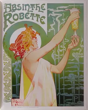 

ABSINTHE ROBETTE VINTAGE SILK POSTER Decorative painting 24X36INCH