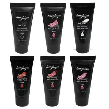 

7Pcs Poly Nail Extensions Gel Kits Nail Molds Pusher Clip Polygel Manicure Tool