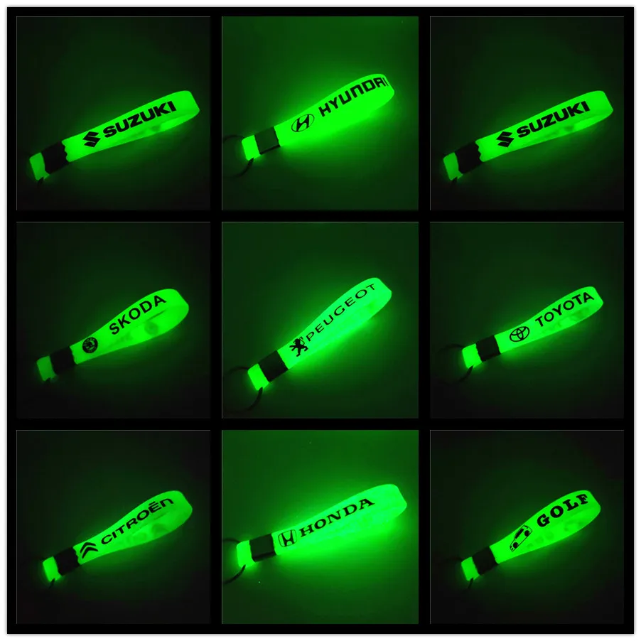 

Luminous Car keyring keychain sticker for audi A3 8V A4 B5 B6 B7 B8 A6 C5 A5 TT Q3 Q5 Q7 80 100 A1 A2 A7 A8 S3 S4 R8 RS