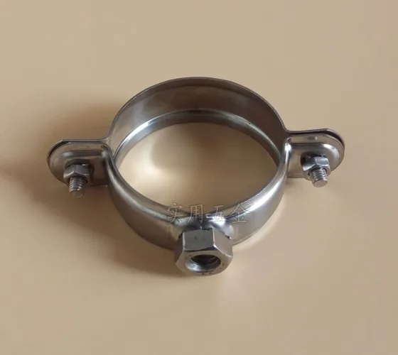 

2pcs Stainless steel pipe clamp clamp PPR water supply hanger clamp fixing pipe bracket PVC pipe wall clamp hanging code card