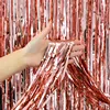 2M Party Backdrop Glitter Rose Gold Tinsel Fringe Foil Curtain Kids Adult Birthday Party Wedding Decoration Supplies Baby Shower ► Photo 1/6