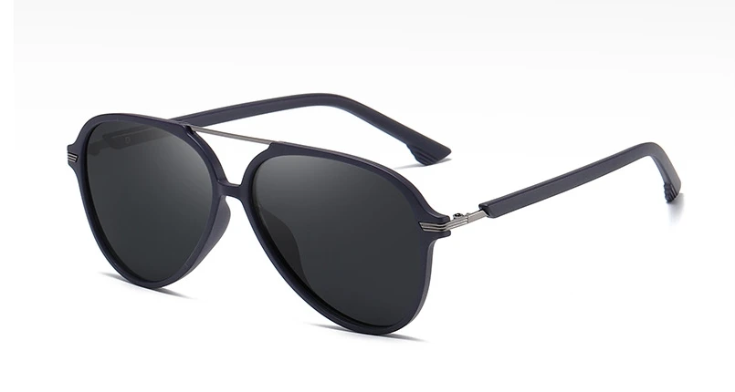45972 пластик Титан Ретро пилот поляризованные солнцезащитные очки для мужчин и женщин Мода UV400