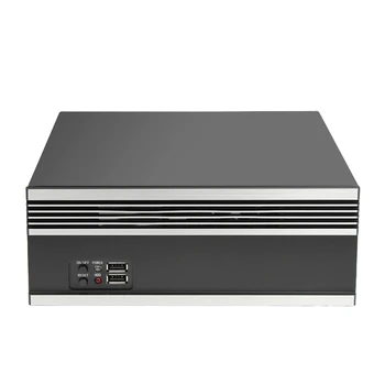 

Itx Case Brushed Aluminum Panel Portable Mini Computer Case Simple Small Case Horizontal Industrial Control Case