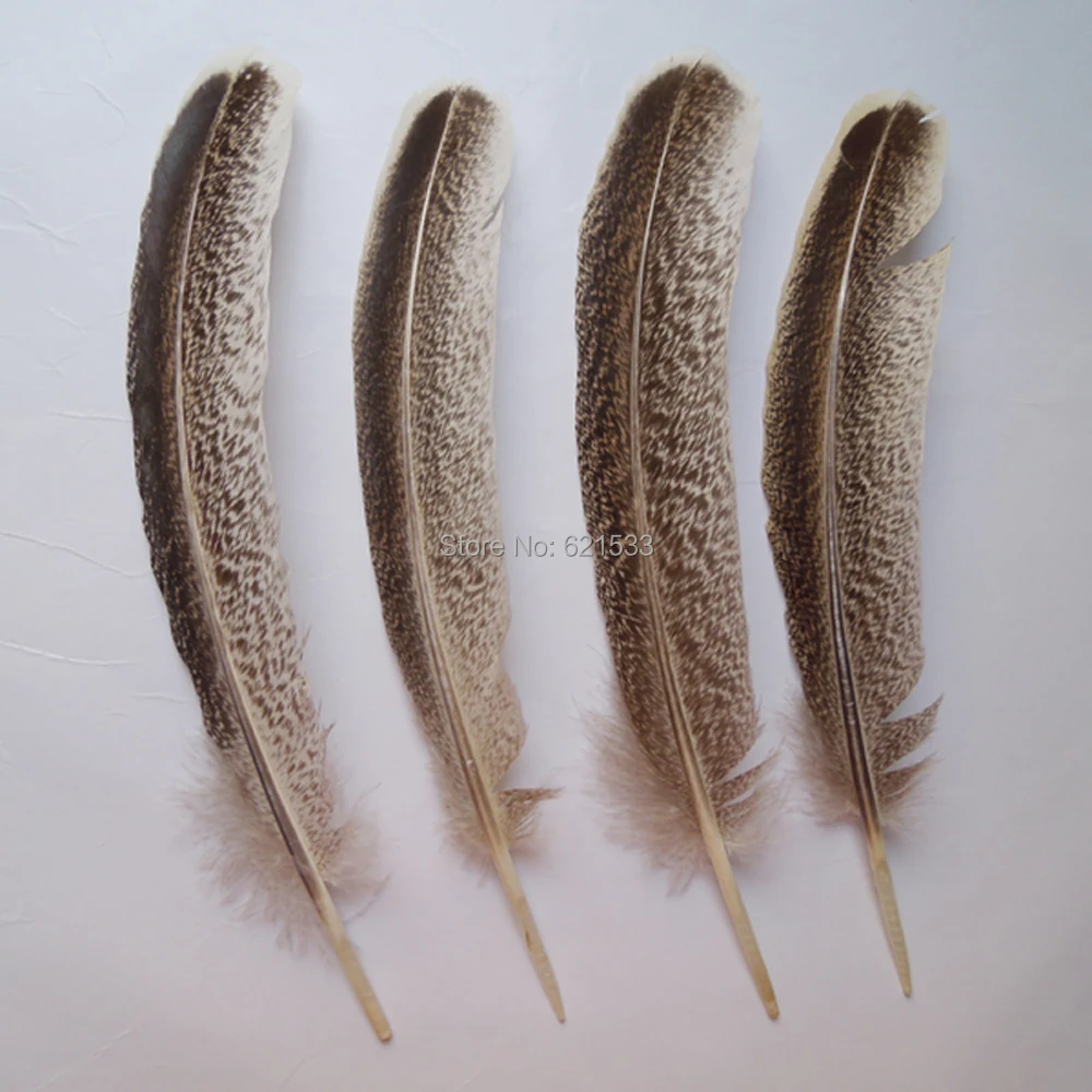 

50 шт слот! 25-30 см длинное круглое дикое крыло индейки Quills, природные свободные перья, искусство и ремесла-муха связывая Matertials