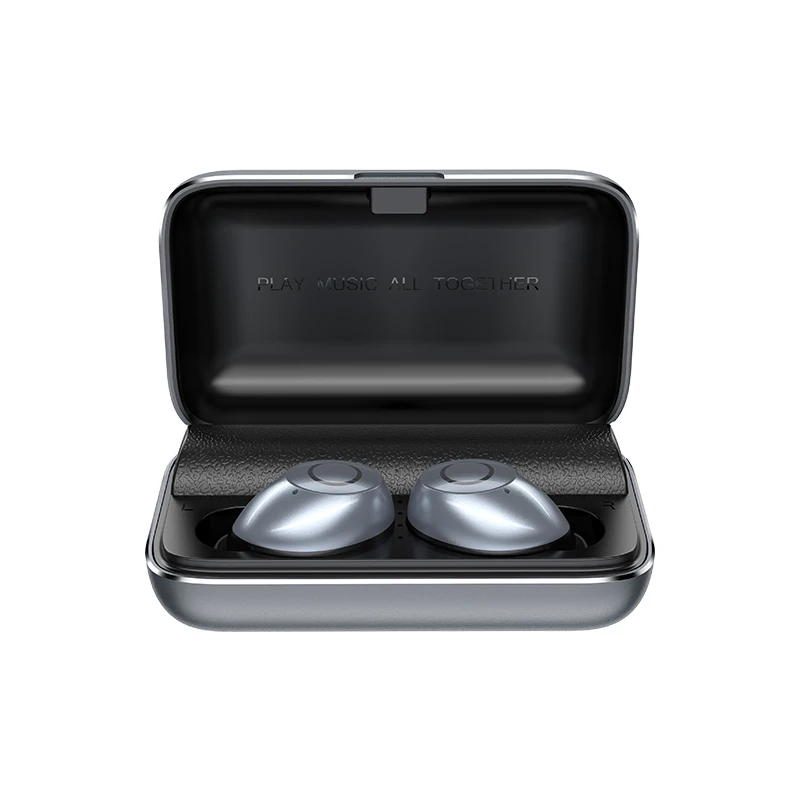 Gray JOYROOM T07 полностью металлические настоящие беспроводные TWS Bluetooth наушники 5,0 мини наушники-вкладыши гарнитура с 2500 мАч Магнитный зарядный чехол - Цвет: Gray