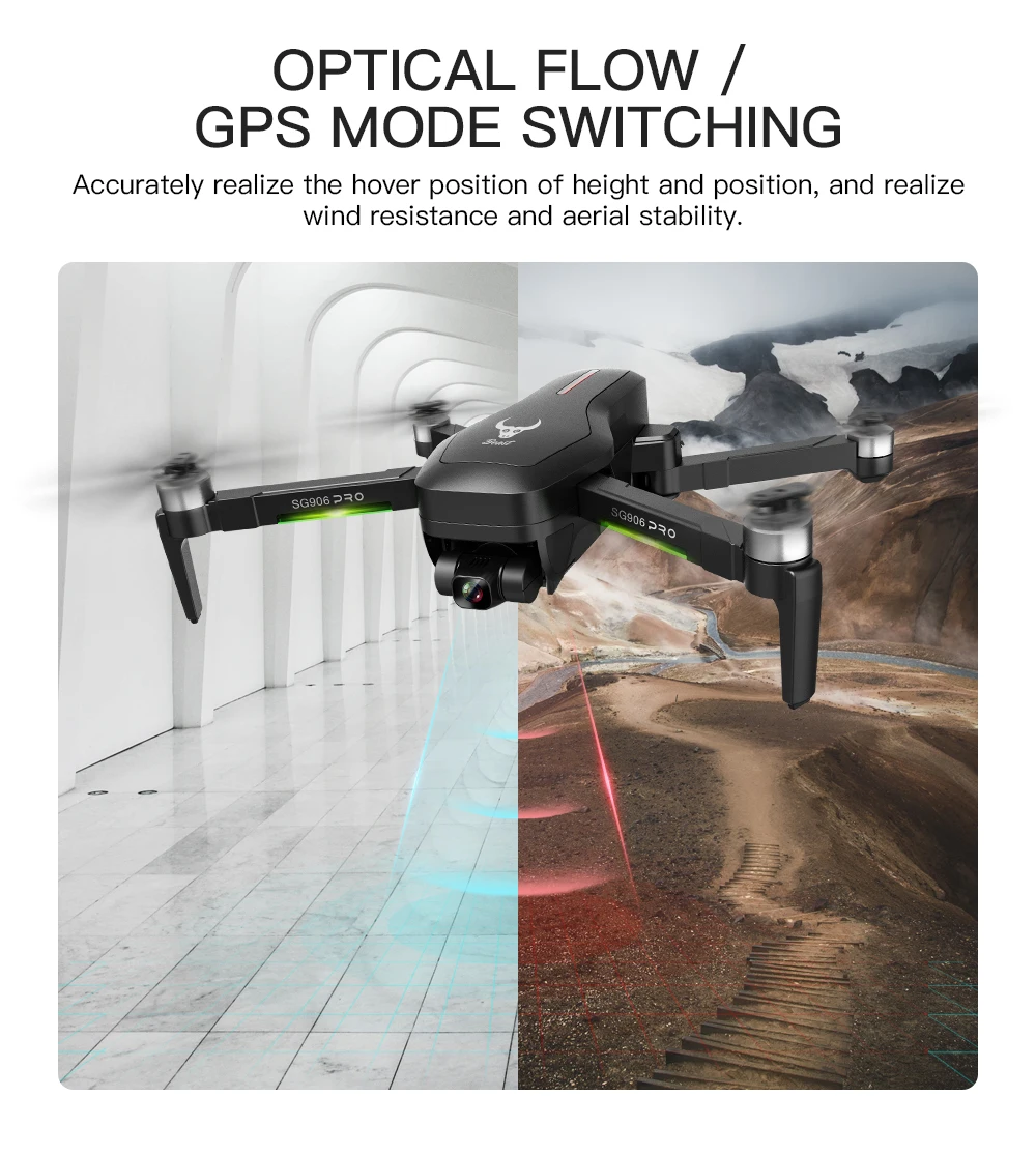Pro 2 Drone 4k HD mechanical 3-Axis gimbal camera 5G wifi gps system
